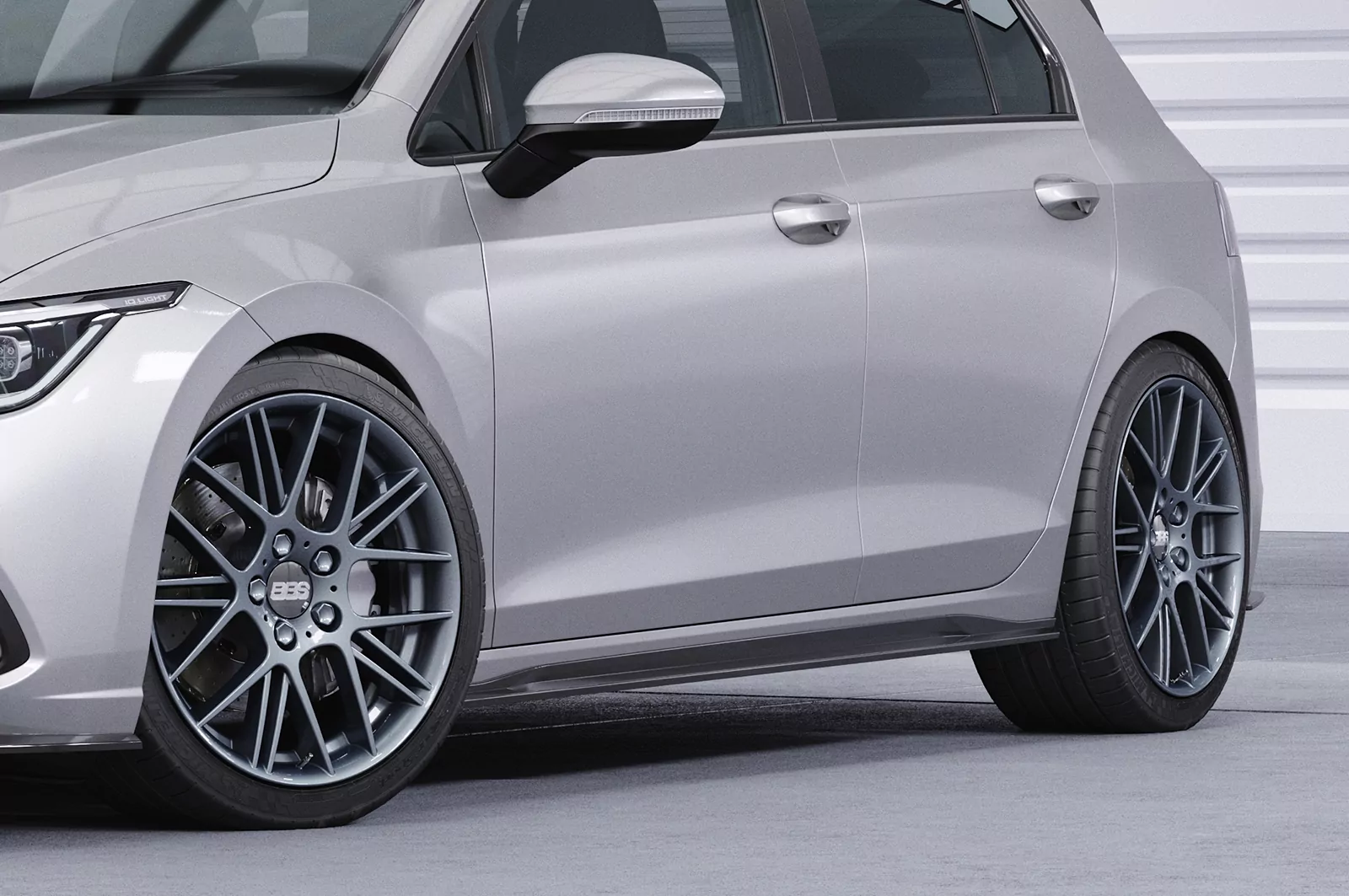 Seitenschweller für VW Golf 8 (Typ CD) SS467 Strukturiert (schwarz matt)