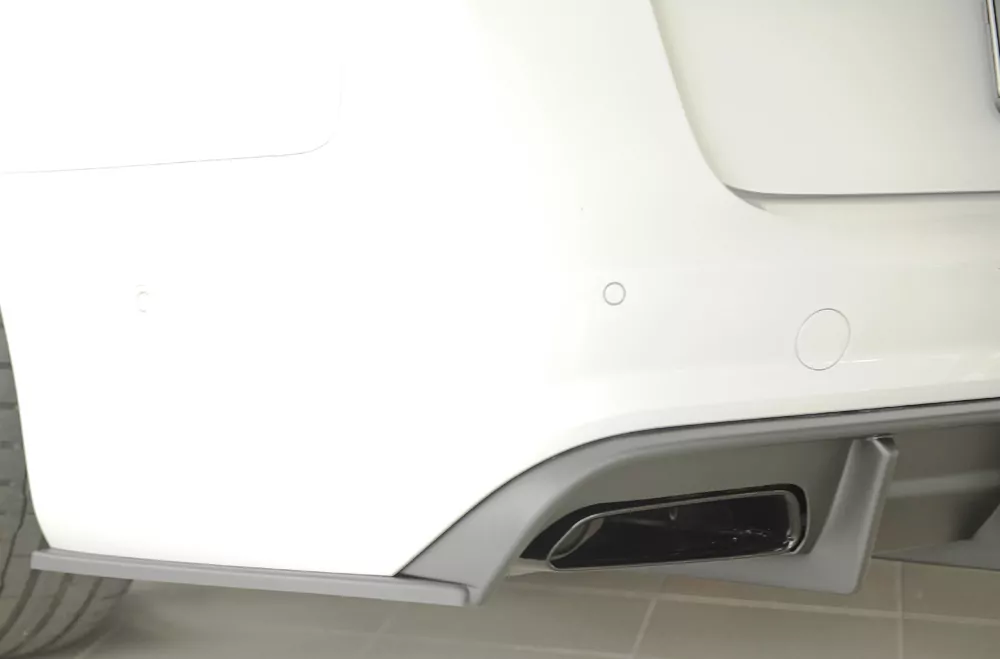 Rieger Heckschürzenansatz seitlich links matt schwarz für Audi A6 S6 (4G/C7) Lim. 09.14- (ab Facelift)
