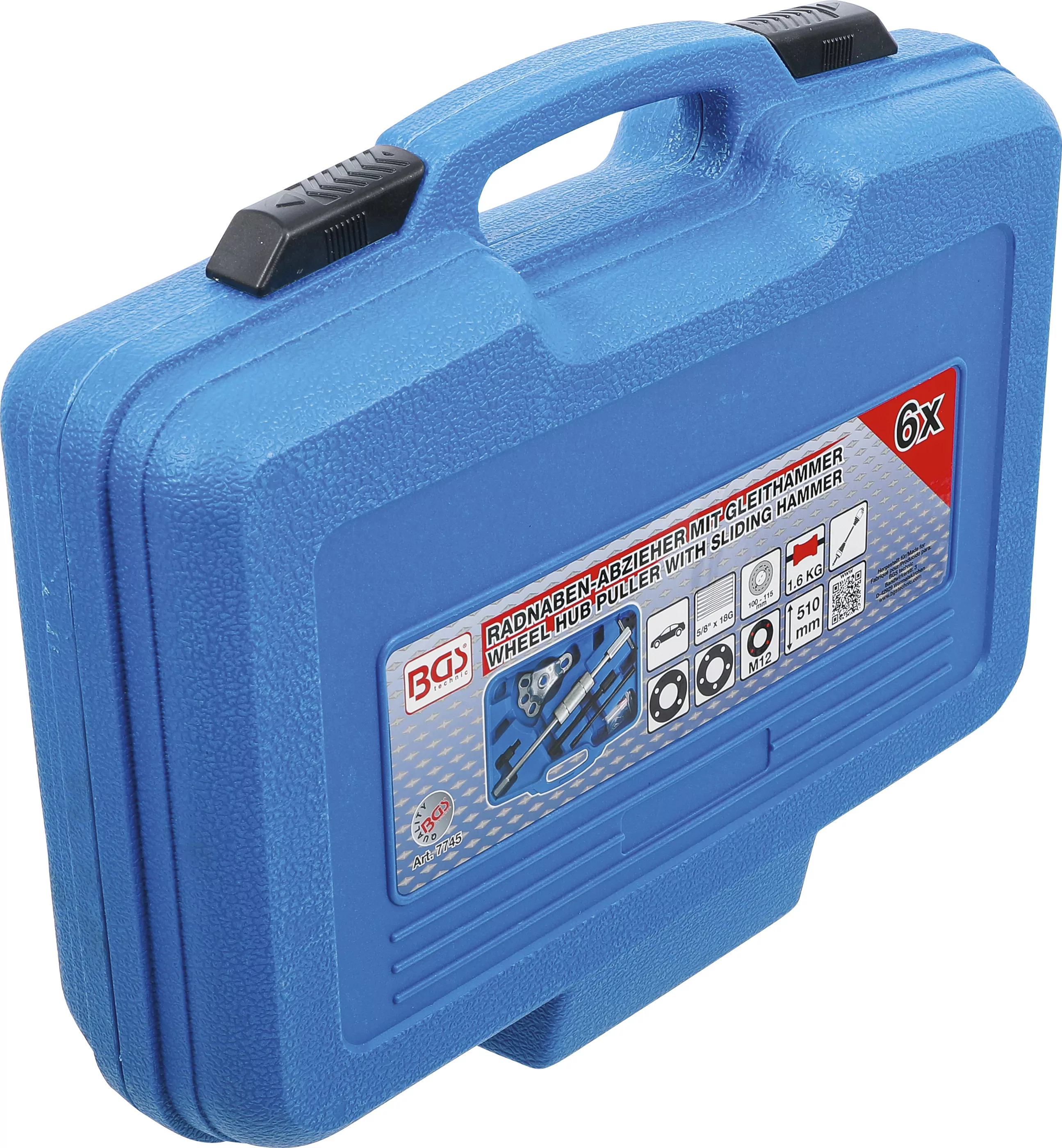 Radnaben-Abzieher mit Gleithammer | 6-tlg.