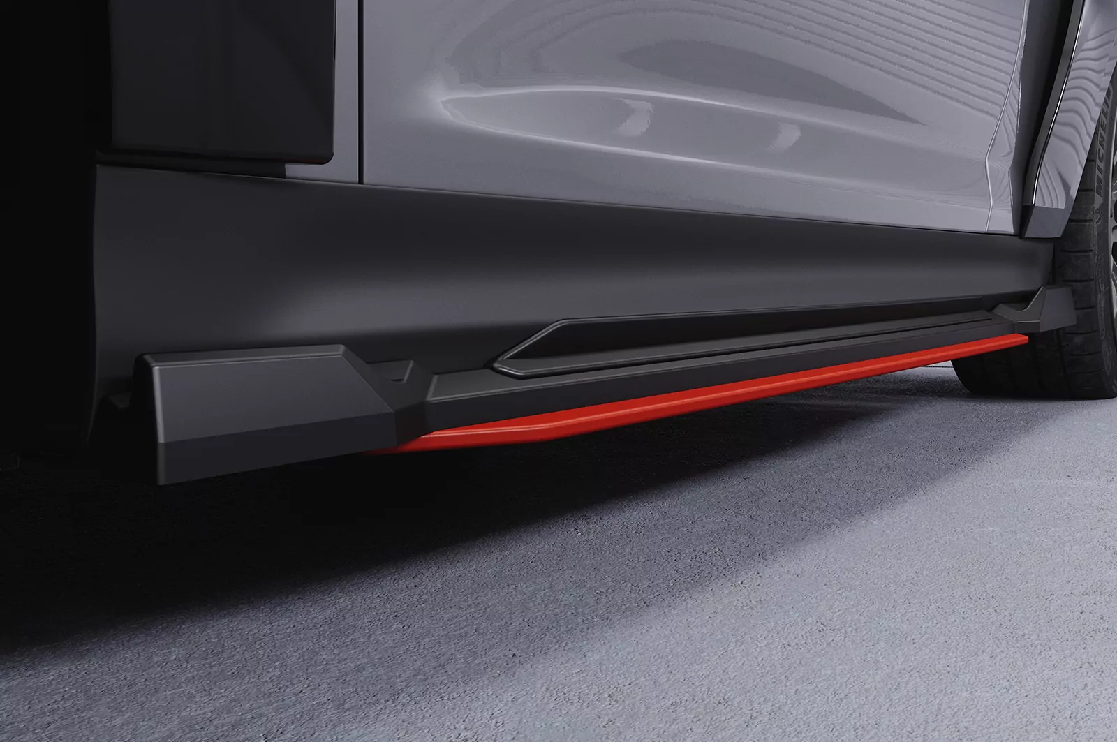 Seitenschweller für Mini F56 / F57 SS520 Schwarz Strukturiert