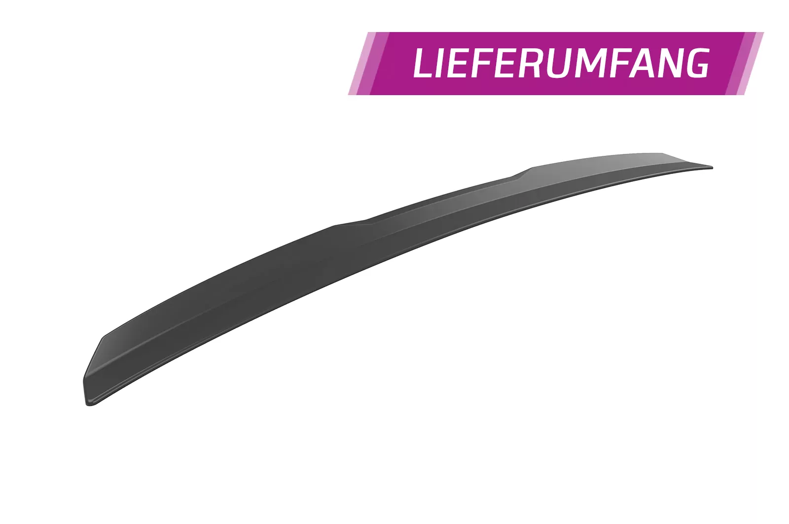 Heckflügel mit ABE für BMW 3er E46 Coupe / Cabrio HF796 Strukturiert (schwarz matt)