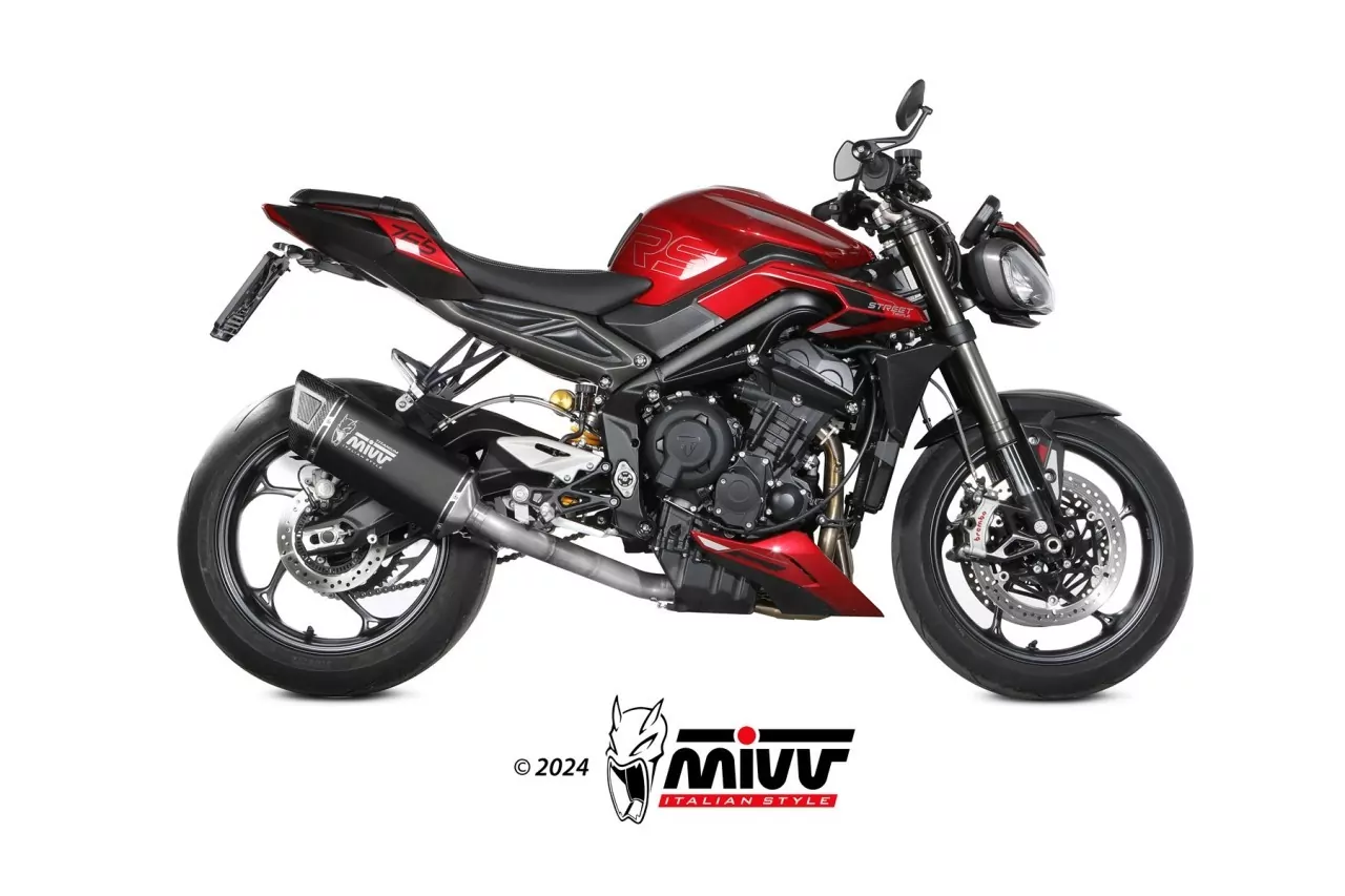 MIVV SR-1 Titan Schwarz TRIUMPH STREET TRIPLE 765 R-RS 2023-2024