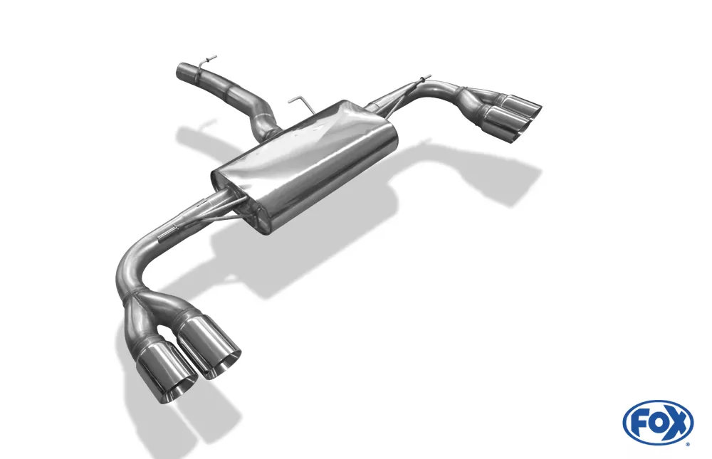 BMW X4 F26 ohne M-Paket - 35i 35d  Endschalldämpfer quer Ausgang rechts/links - 2x90 Typ 25 rechts/links