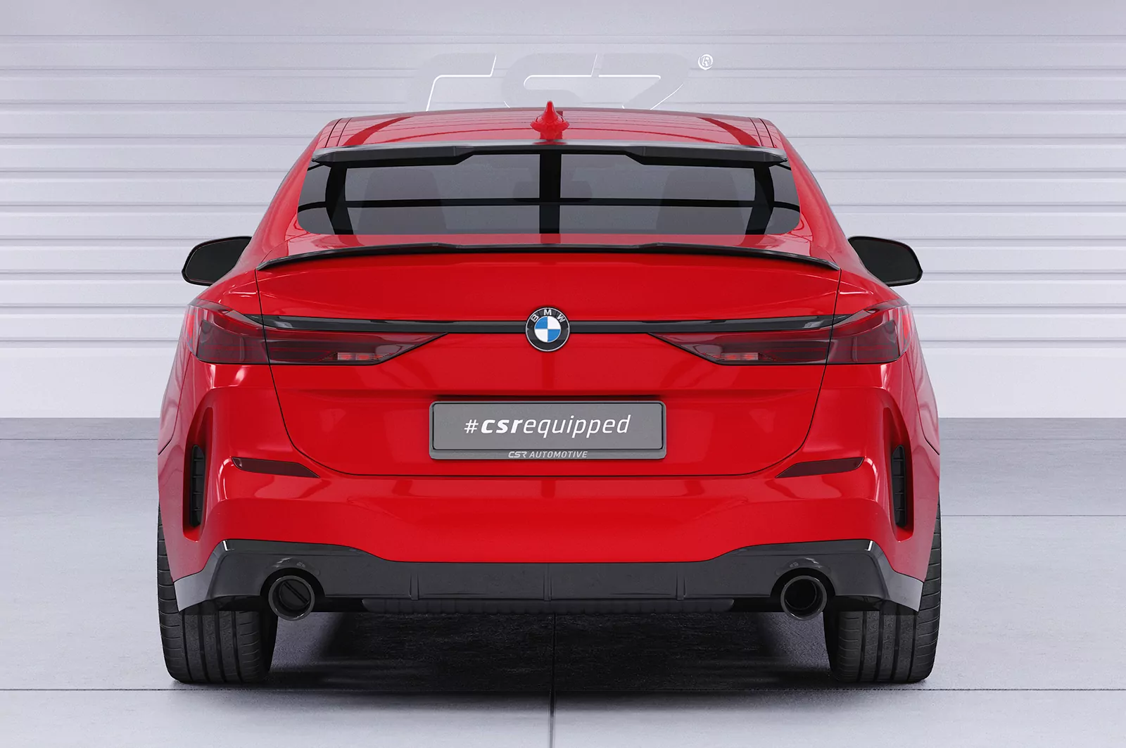 Heckflügel mit ABE für BMW 2er (F44) Gran Coupe HF870 Schwarz Strukturiert