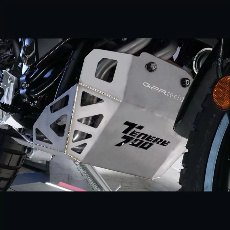 Yamaha Tenere 700 2019-2020, Decatalizzatore + Paracoppa Titanio, Decat pipe more titanium skid plate 0