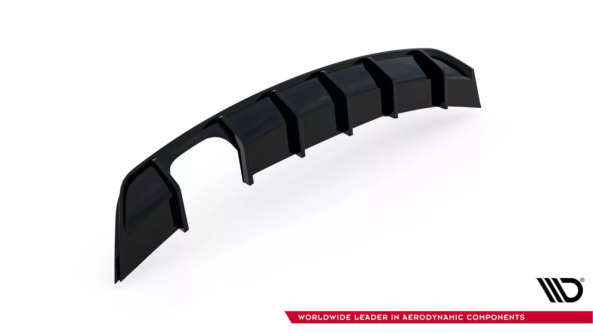 Diffusor Heck Ansatz V.1 Für Volkswagen Scirocco Mk3  Schwarz Hochglanz