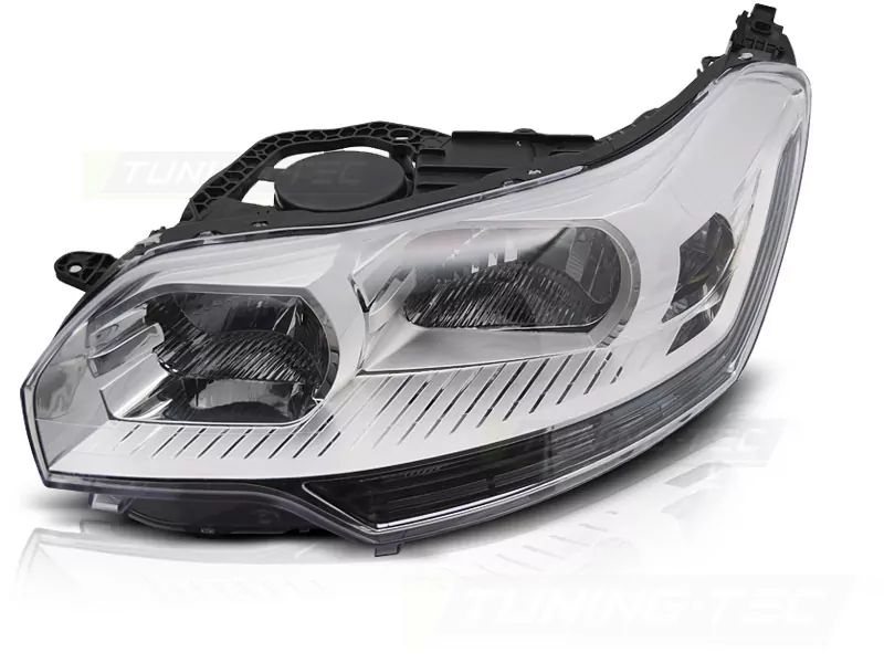 Headlight Chrome Left Side Tyc Fits Citroen C5 08-10