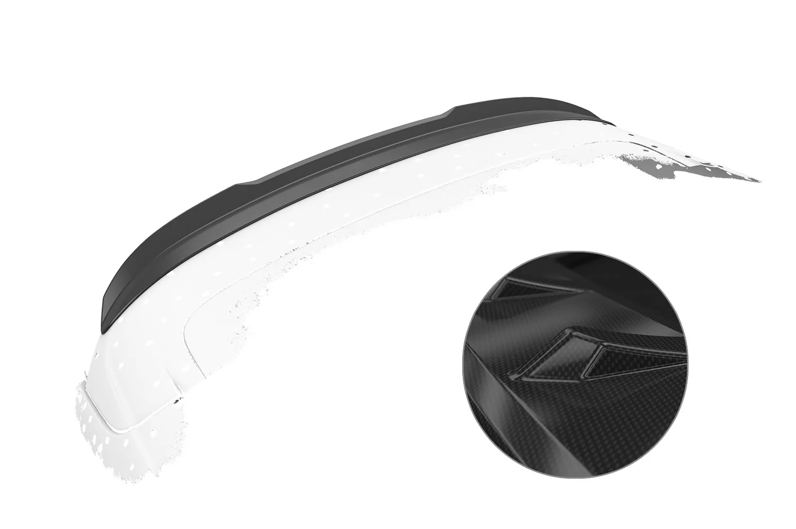 Heckflügel mit ABE für Ford Focus MK3 ST-Line HF787-C Carbon Look Hochglanz