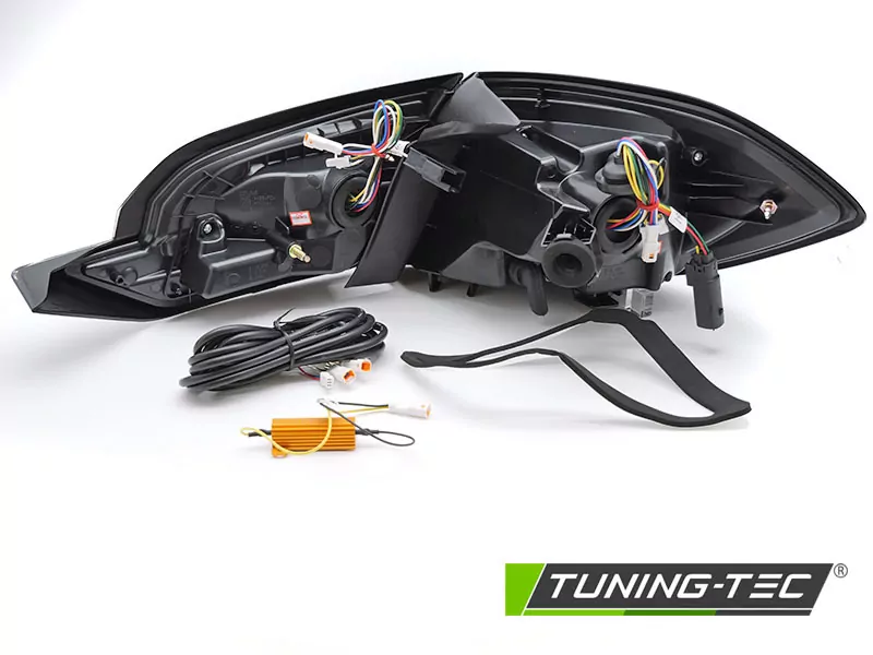 Led Tail Lights Chrome Fits Ford Fiesta Mk8 17-21 Hatchback 