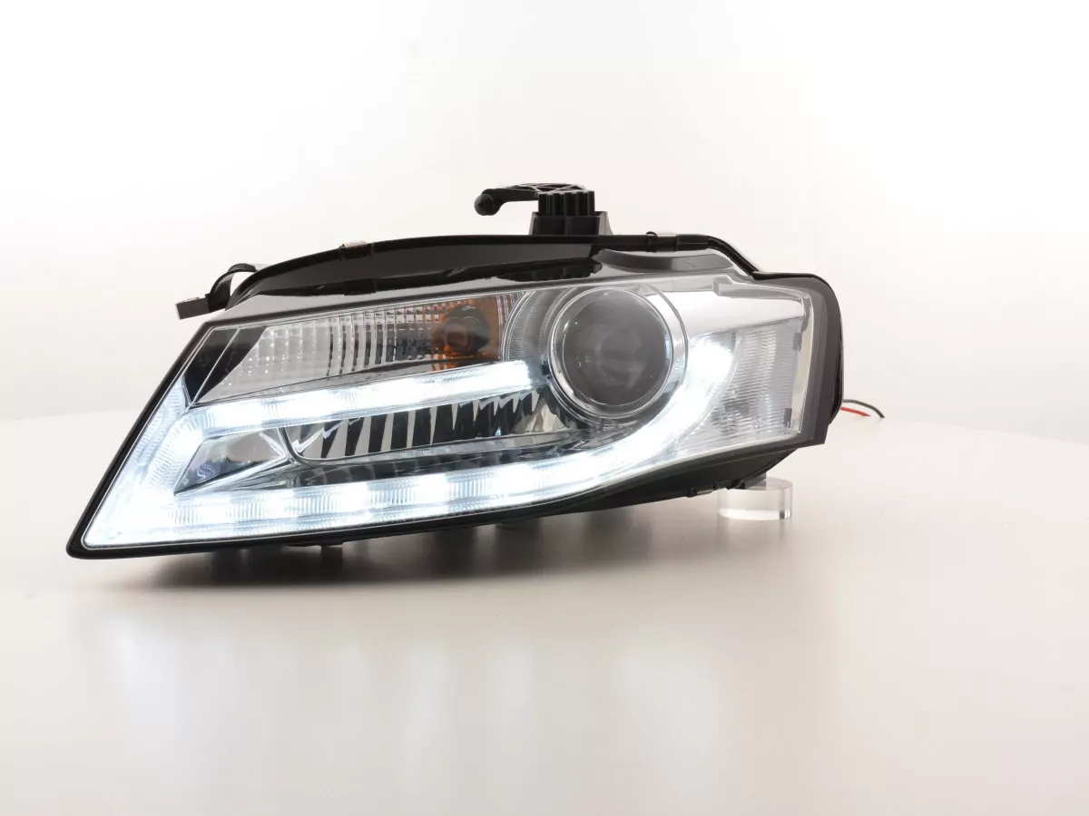 Scheinwerfer Set Daylight LED Tagfahrlicht Audi A4 ab Bj. 2008 chrom