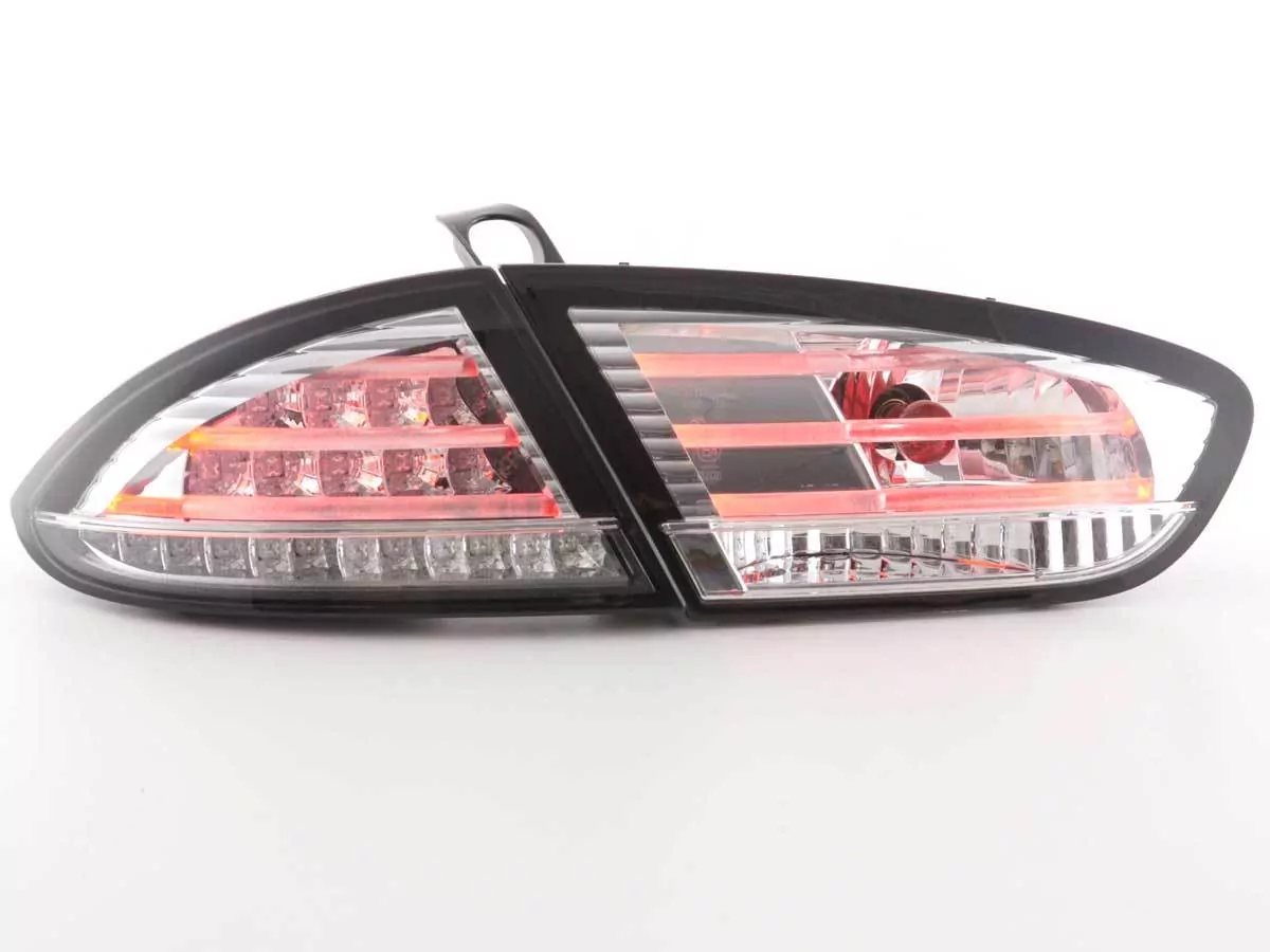 LED Rückleuchten Set Seat Leon Typ 1P Bj. 09-12 chrom
