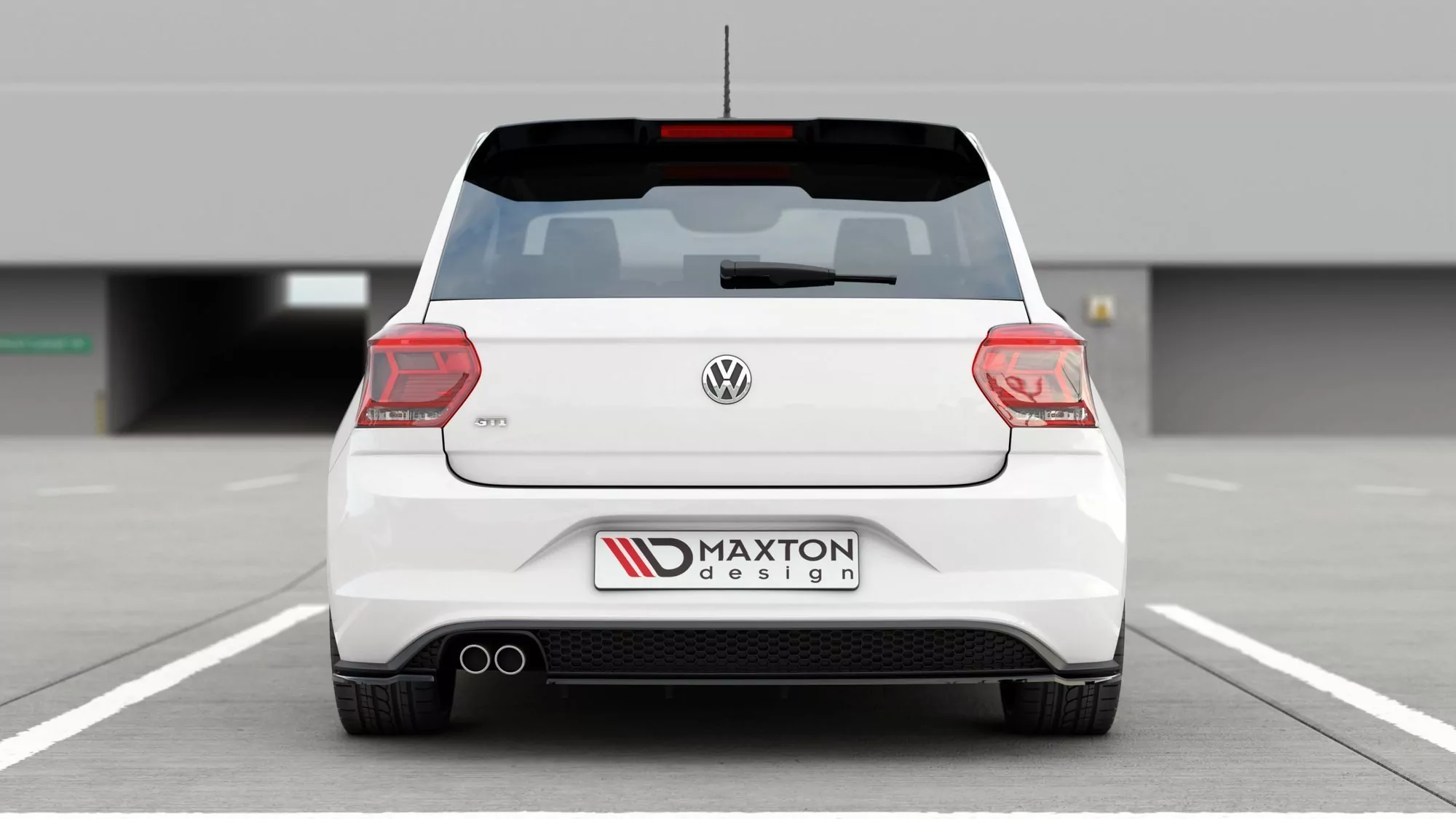 Heck Ansatz Flaps Diffusor Passend Für Diffusor Passend Für V.2 VW Polo GTI Mk6 Schwarz Hochglanz Schwarz Hochglanz