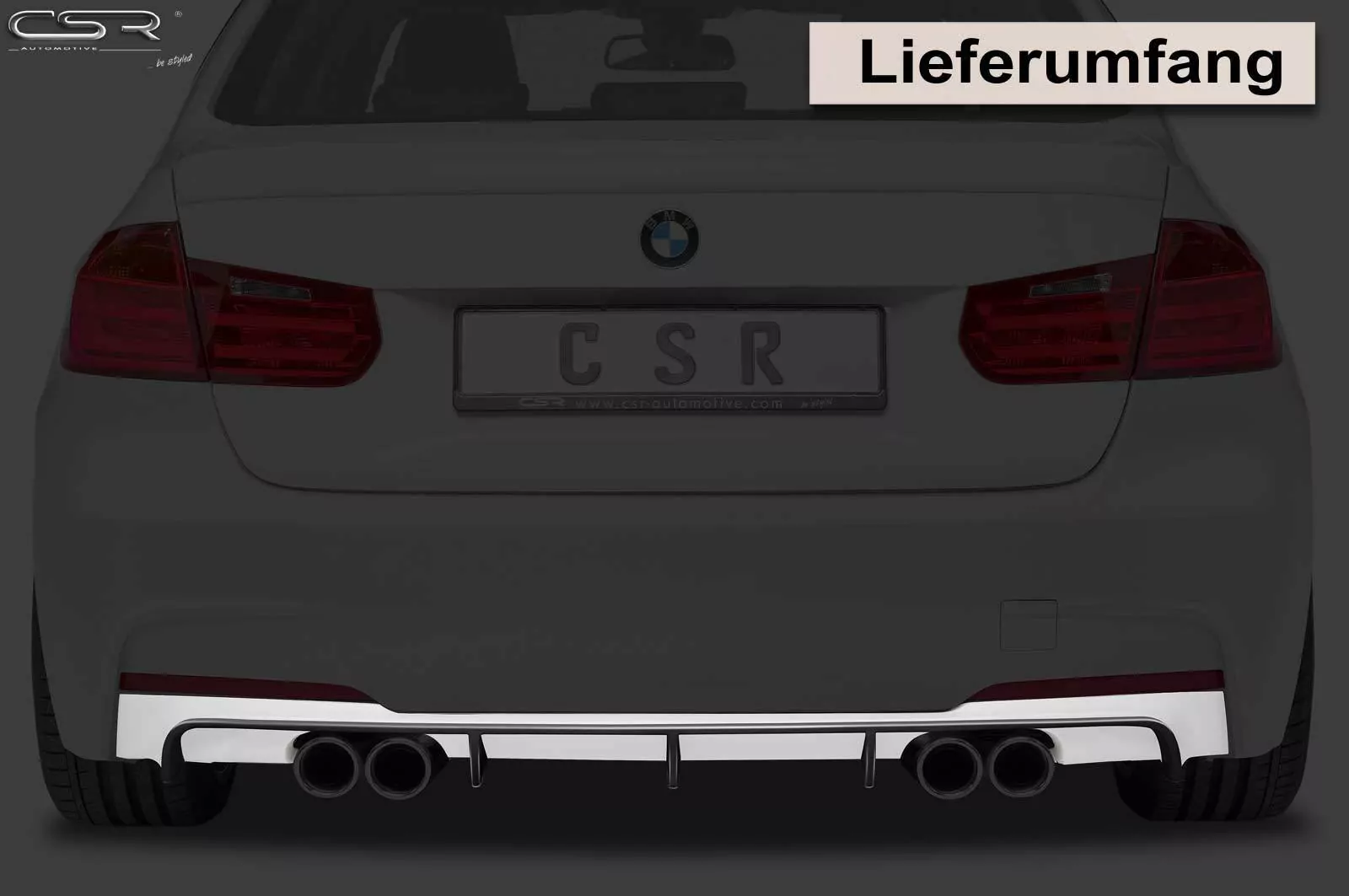 Heckansatz für BMW 3er F30 / F31 Limousine / Touring HA165