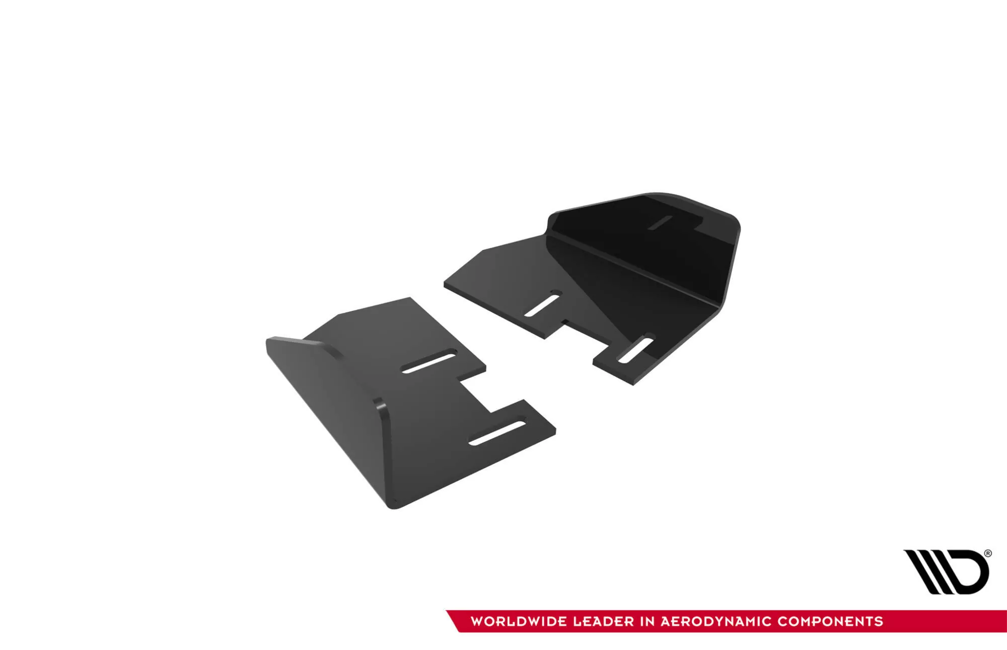 Hintere Seiten Flaps Für Ford Focus ST Mk3 Facelift Schwarz Hochglanz
