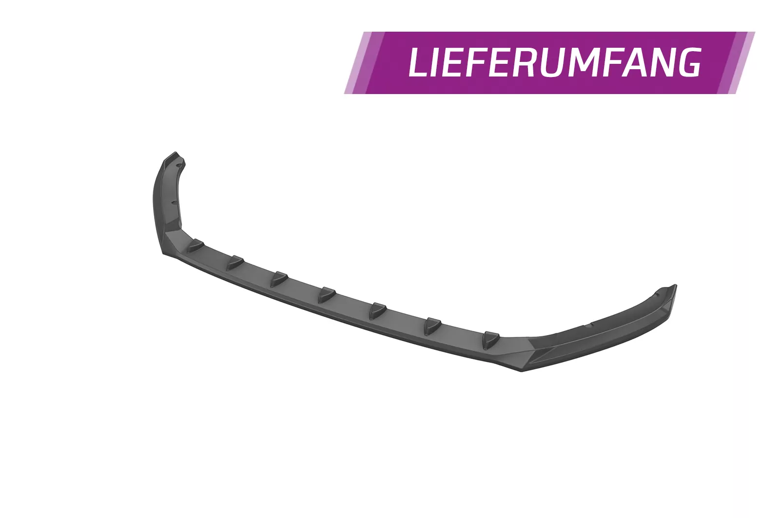 Cup-Spoilerlippe mit ABE für Skoda Fabia 4 CSL630 Schwarz Strukturiert