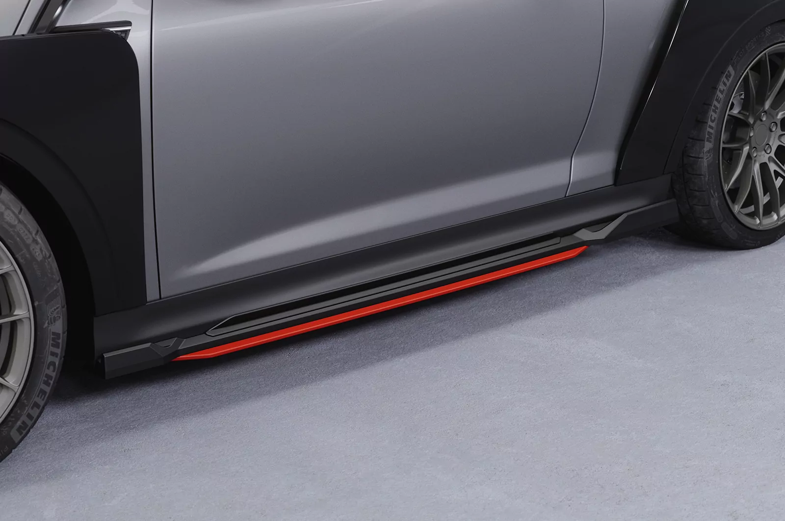 Seitenschweller für Mini F56 / F57 SS520 Schwarz Strukturiert