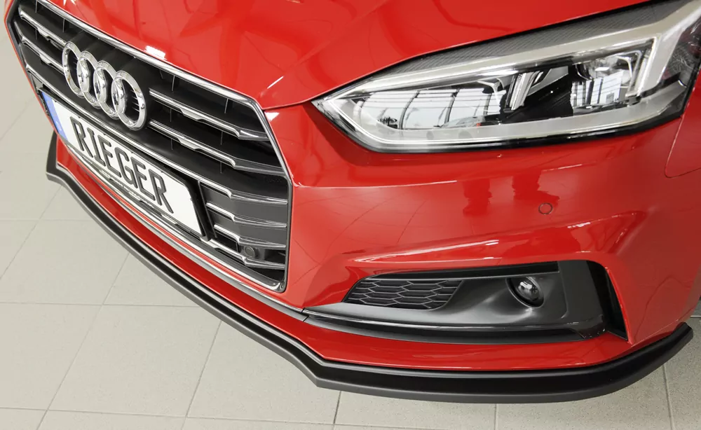 Rieger Spoilerschwert für Audi A5 S5 (B9/F5) | Coupé 11.16-12.19 (bis Facelift) für orig. S-Line Frontschürze