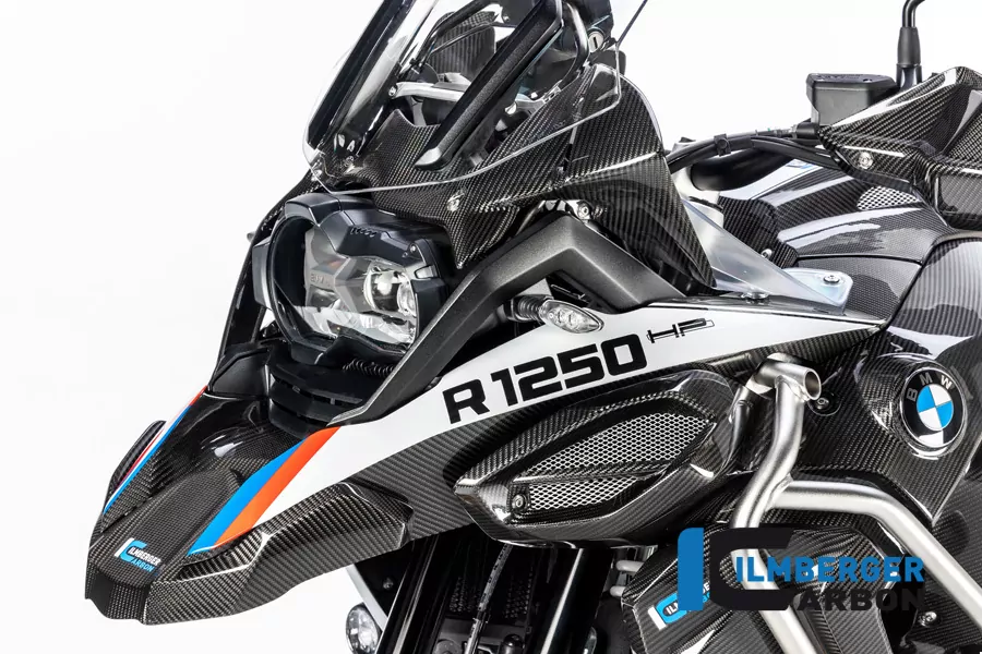 Schnabel vorne / oberer Kotflügel links Carbon für BMW R 1250 GS Adventure ab 2019