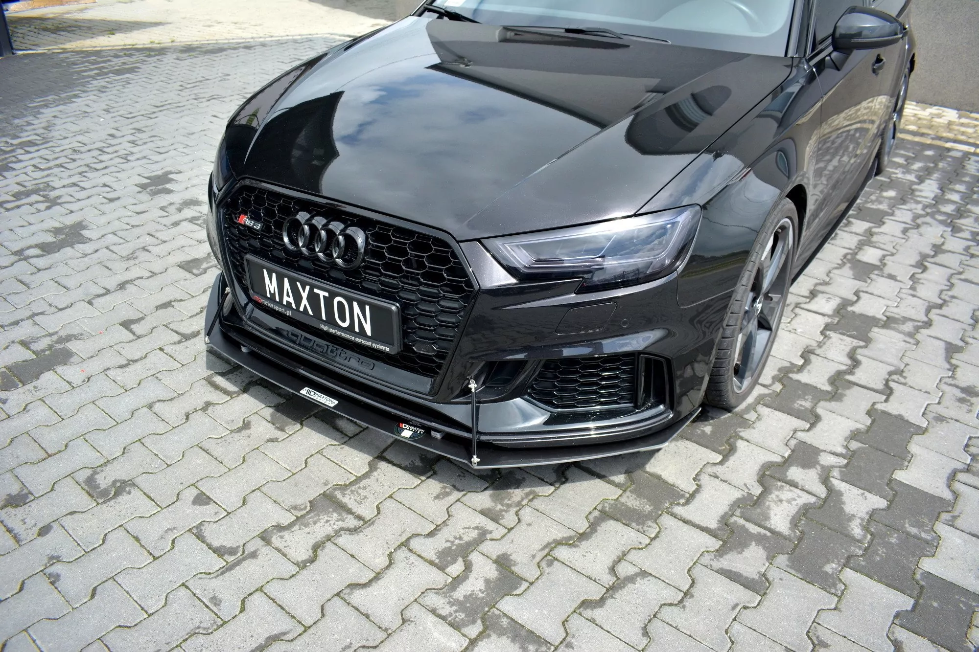 Racing Cup Spoilerlippe Front Ansatz Passend Für V.1 AUDI RS3 8V FACELIFT SPORTBACK