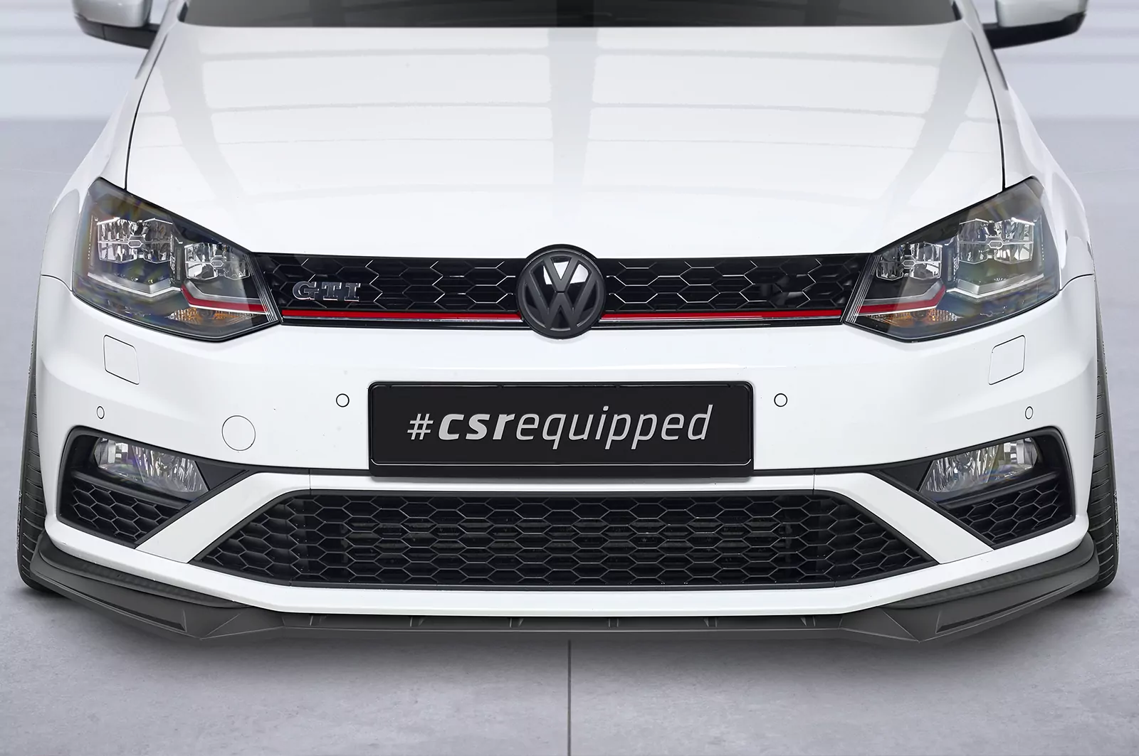 Cup-Spoilerlippe mit ABE für VW Polo 5 (Typ 6C) GTI CSL709 Schwarz Strukturiert