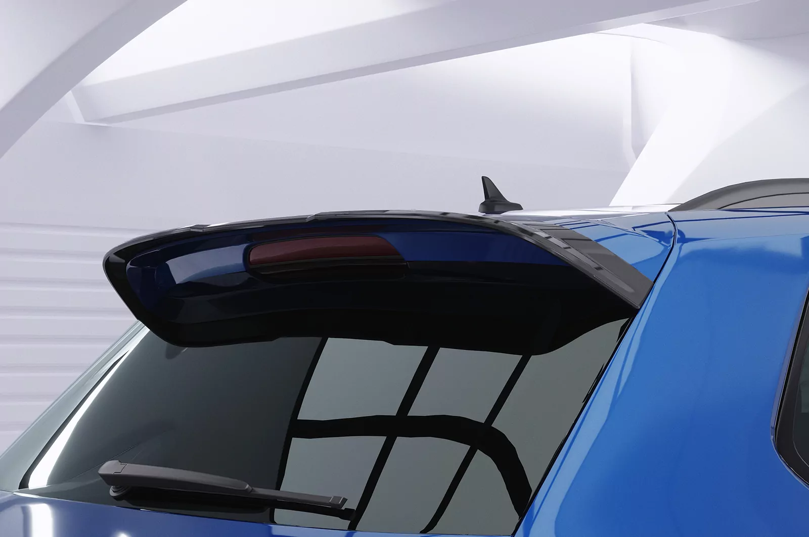 Heckflügel mit ABE für VW VW Tiguan II (Typ AD1) R / R-Line HF783 Schwarz Strukturiert