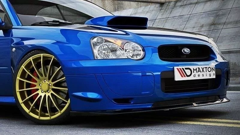Front Ansatz Passend Für Passend Für Subaru Impreza WRX STI (BLOBEYE) Schwarz Hochglanz Schwarz Hochglanz
