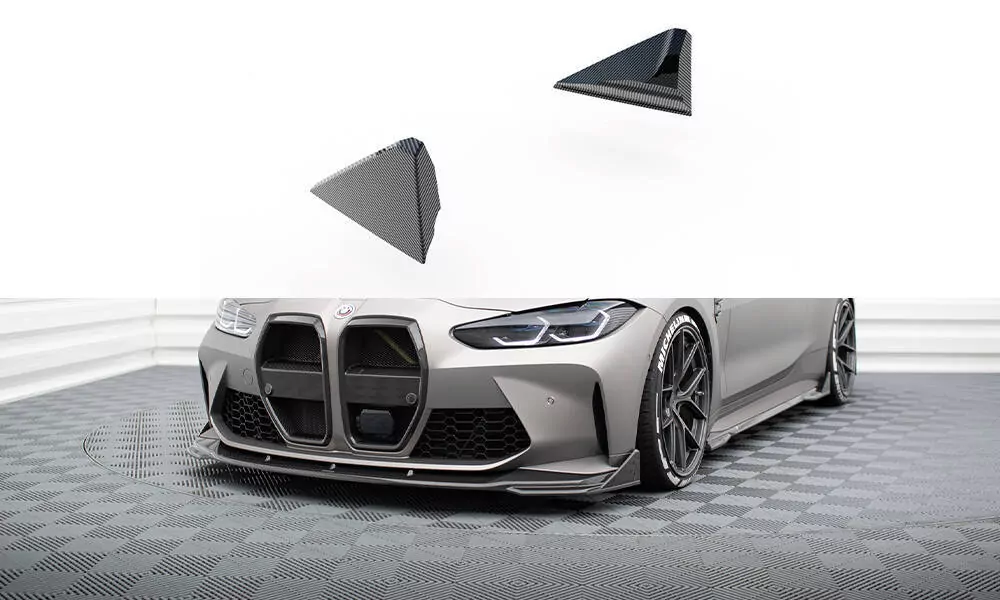 Prepreg Carbon Front Stoßstange Flaps Für BMW M4 G82 / G82 Facelift