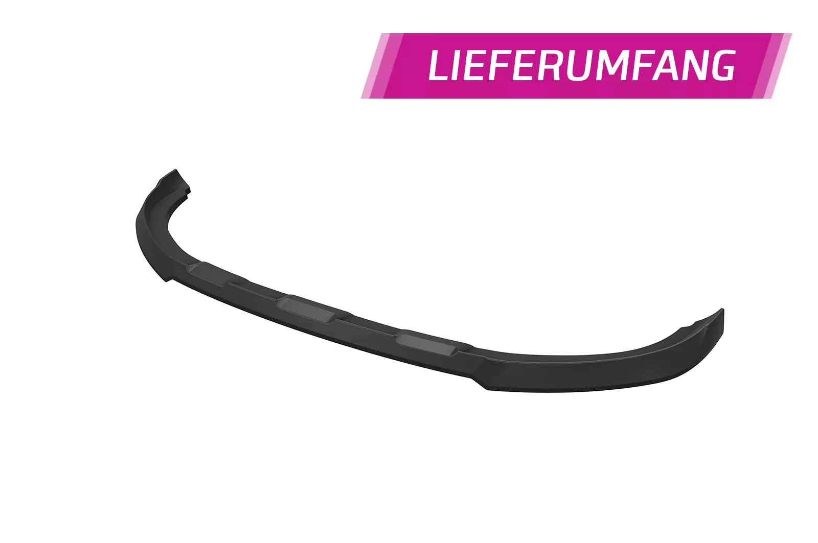 Cup-Spoilerlippe mit ABE für Audi Q3 (8U) CSL810 Schwarz Strukturiert