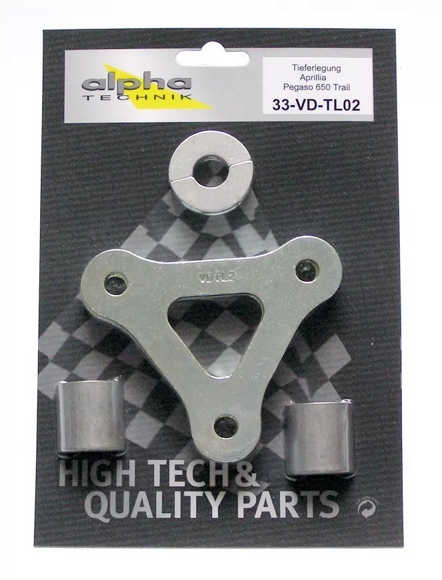 alpha Technik Tieferlegungssatz 40mm für Aprilia Pegaso Trail 650 Typ VD Modelljahr 2005-