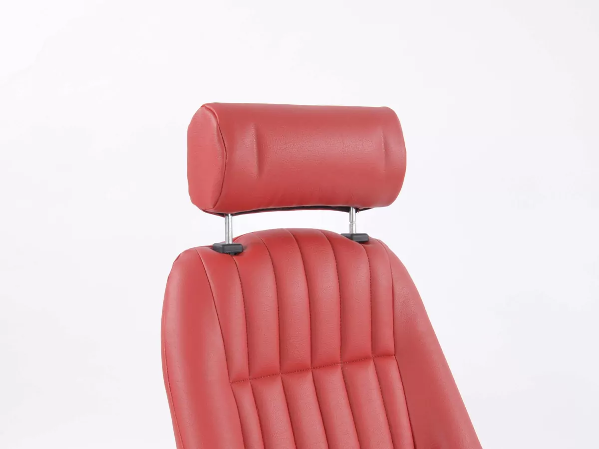 FK Oldtimersitze Auto Vollschalensitze Set Classic 2 Kunstleder rot mit Kopfstütze