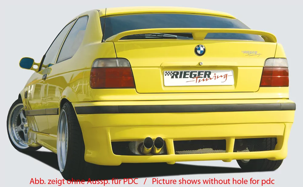 Rieger Heckschürze für BMW 3er E36 - Compact   carbon optik