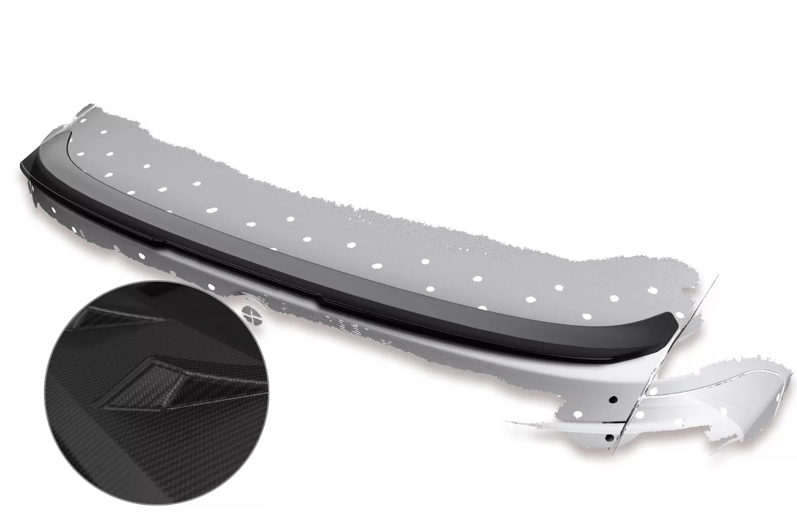 Heckflügel mit ABE für BMW 3er F30 HF600-M Carbon Look (matt)