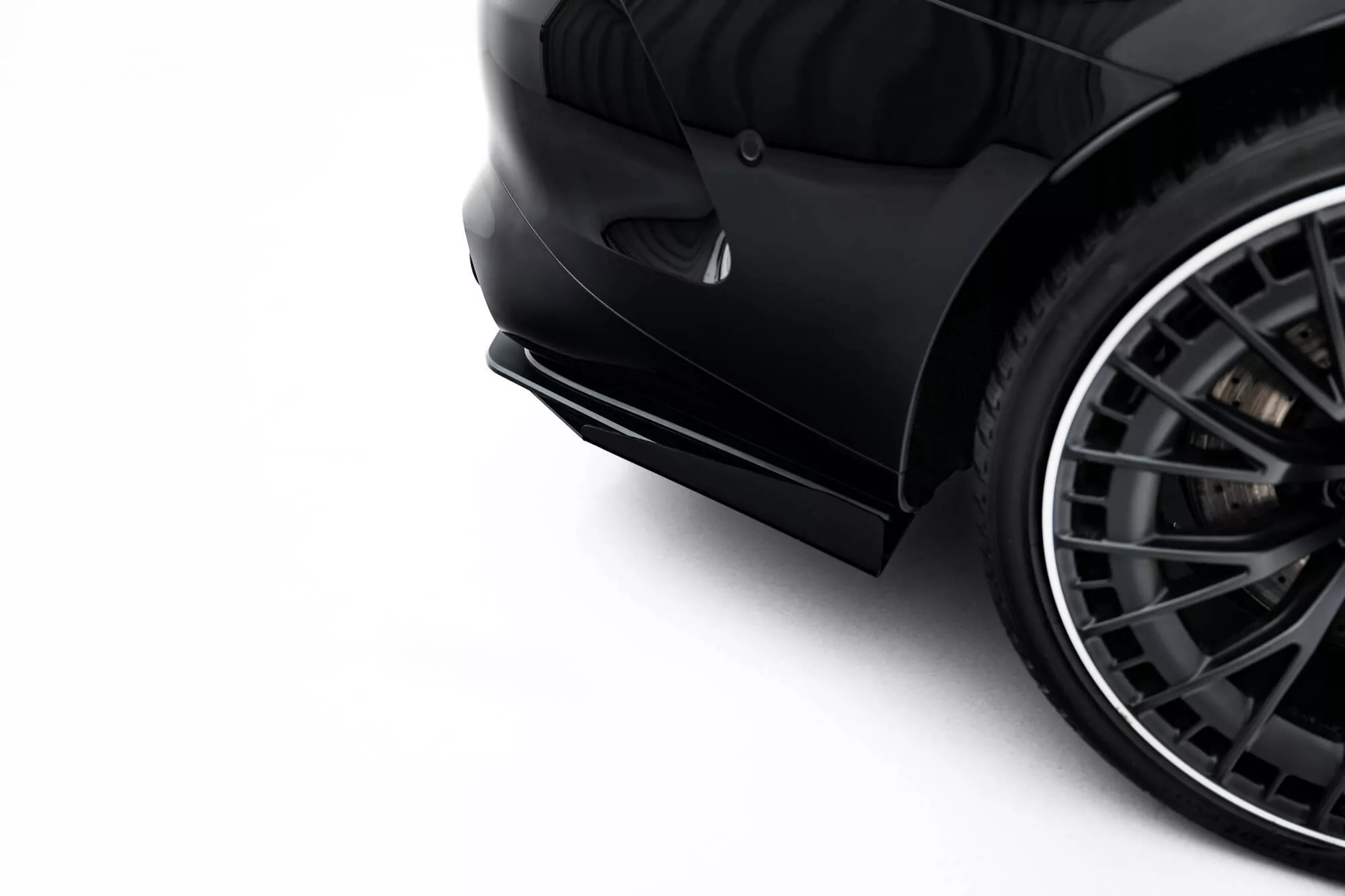 Street Pro Heckschürze +Flaps Für Mercedes-AMG CLE 53 C236 Schwarz Hochglanz