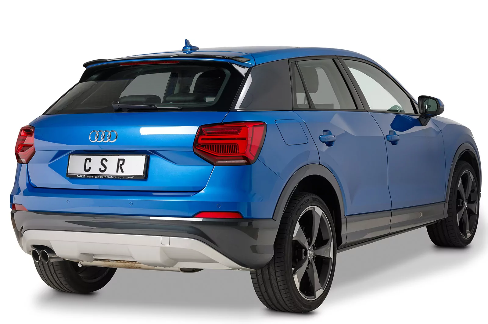 Heckflügel mit ABE für Audi Q2 HF734-M Carbon Look Matt