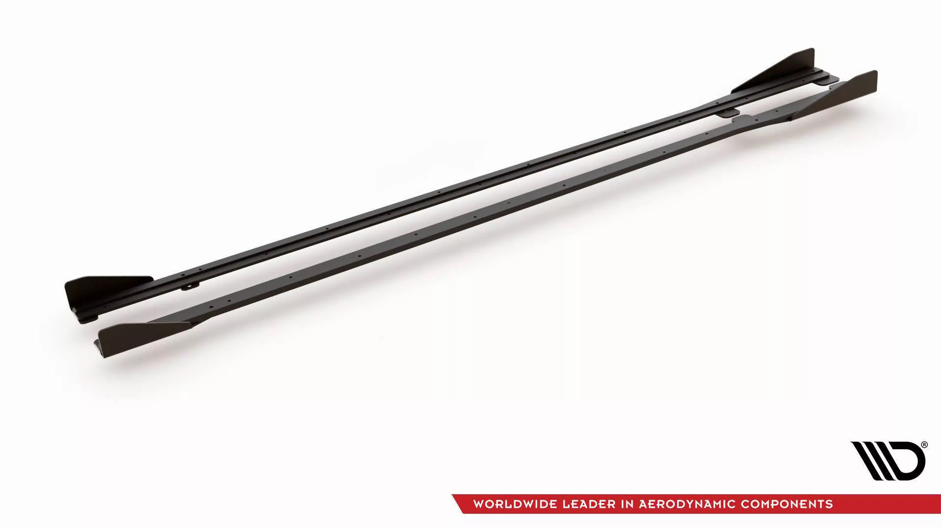 Robuste Racing Seitenschweller Ansatz Für Für + Flaps Volkswagen Golf R / R-Line Mk7 Facelift Schwarz Hochglanz