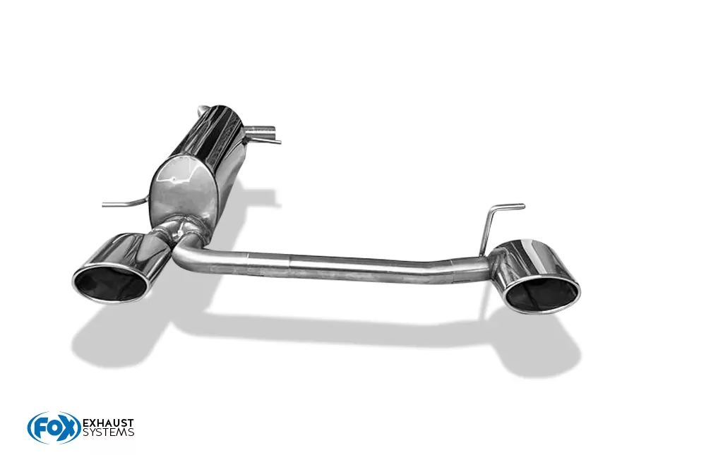 Audi A1 Kompakt/ A1 Sportback - 8X  Endschalldämpfer Ausgang rechts/links - 140x90 Typ 32 rechts/links - passend an Rieger Stoßstange