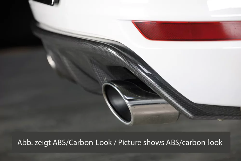 Rieger Heckeinsatz für VW Golf 6 GTI - 5-tür.   carbon optik