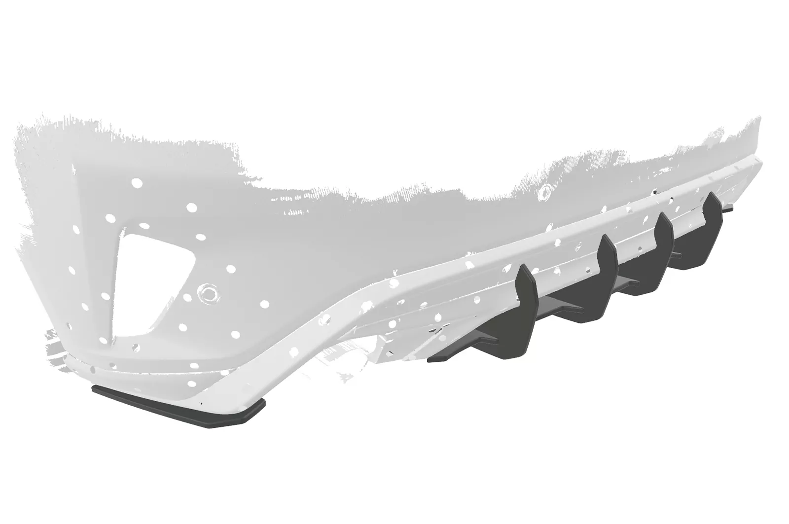 Racing Diffusor / Heckansatz für Ford Focus MK4 ST HA337