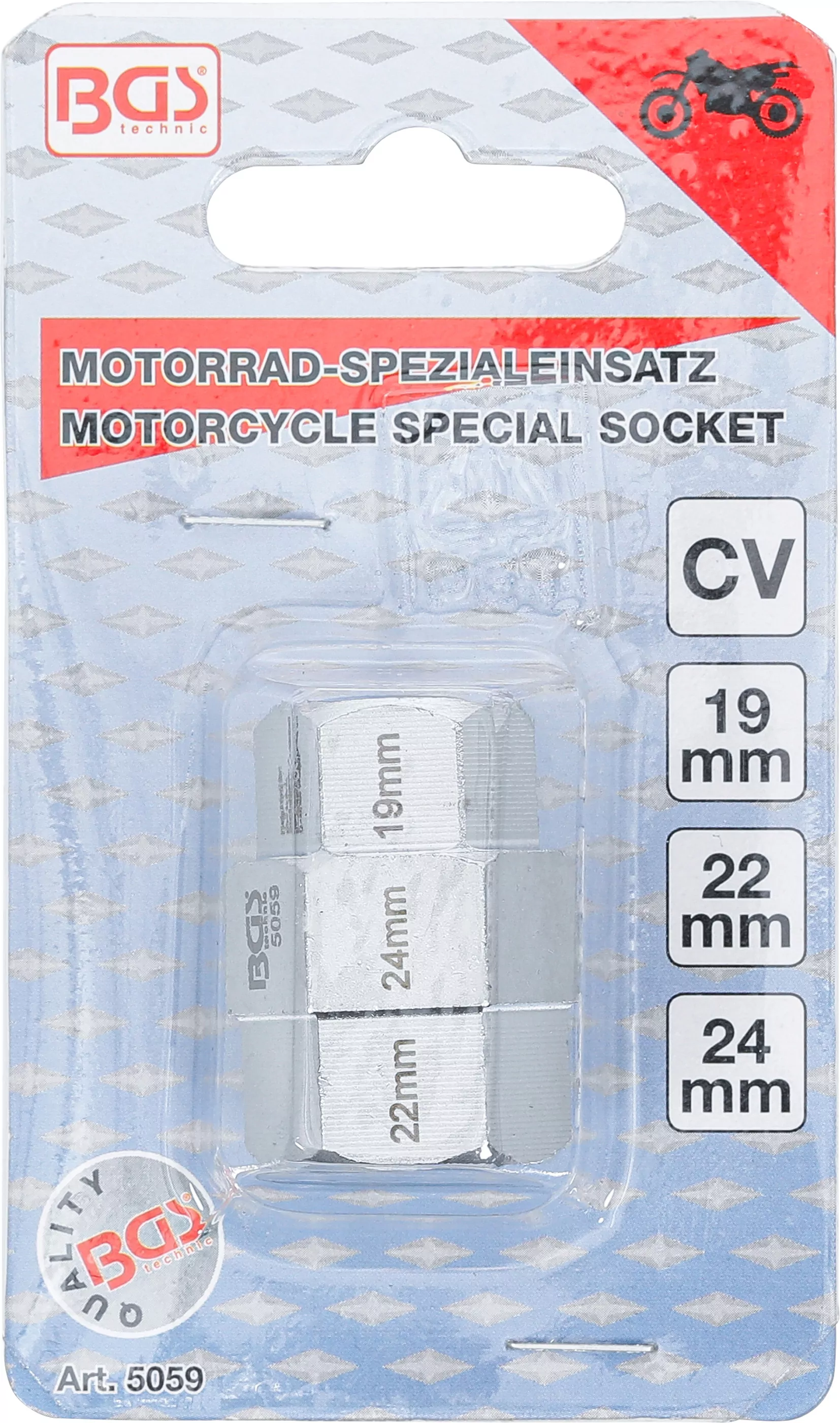 Motorrad-Spezial-Einsatz | 19 - 22 - 24 mm