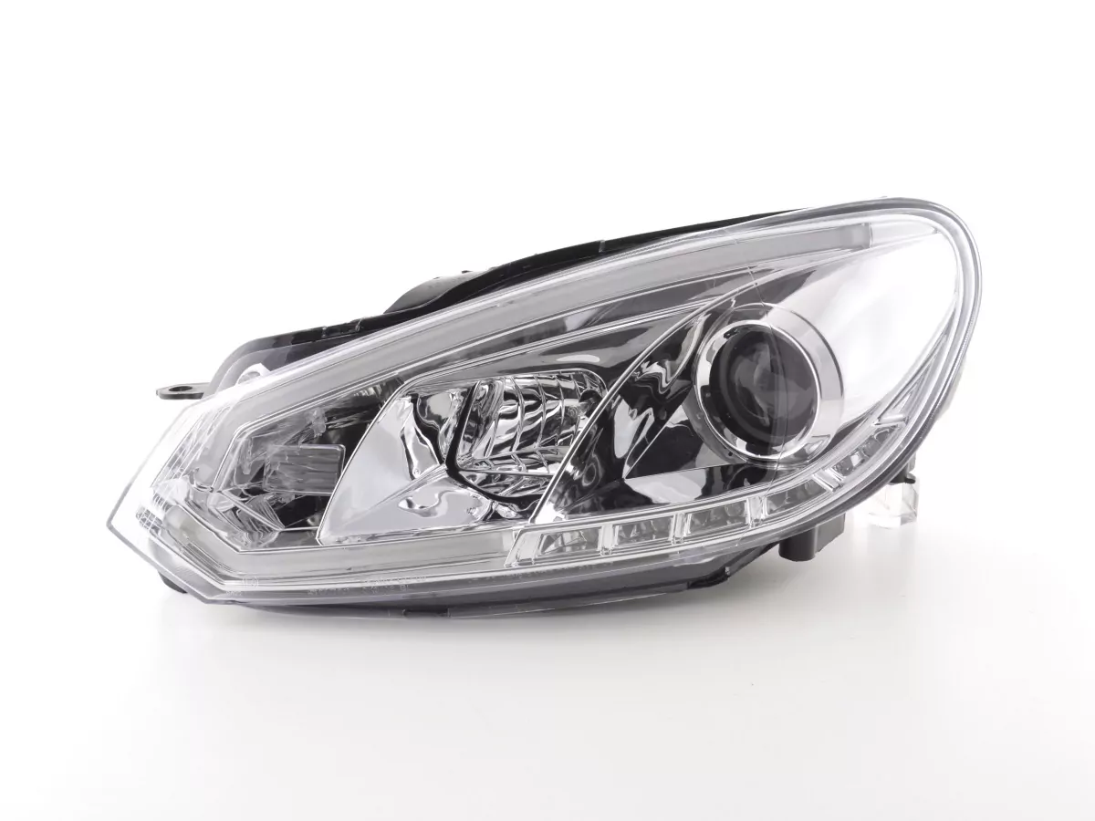 Scheinwerfer Set Daylight LED Tagfahrlicht VW Golf 6 Bj. 08-12 chrom