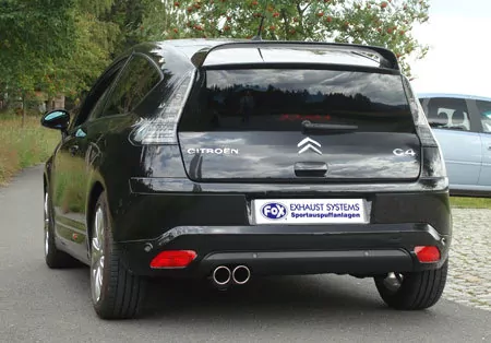 Citroen C4 Coupe  Endschalldämpfer - 2x80 Typ 13