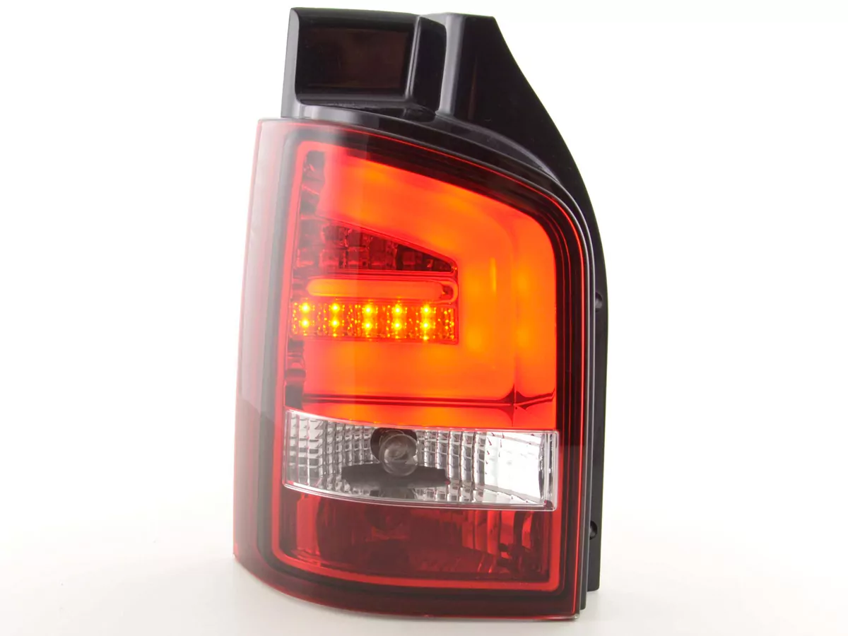 LED Rückleuchten Set VW T5  2010- Heckklapentür-Version rot/klar
