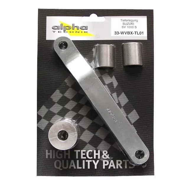 alpha Technik Tieferlegungssatz 35mm für Suzuki SV1000S Typ WVBX Modelljahr 2003-