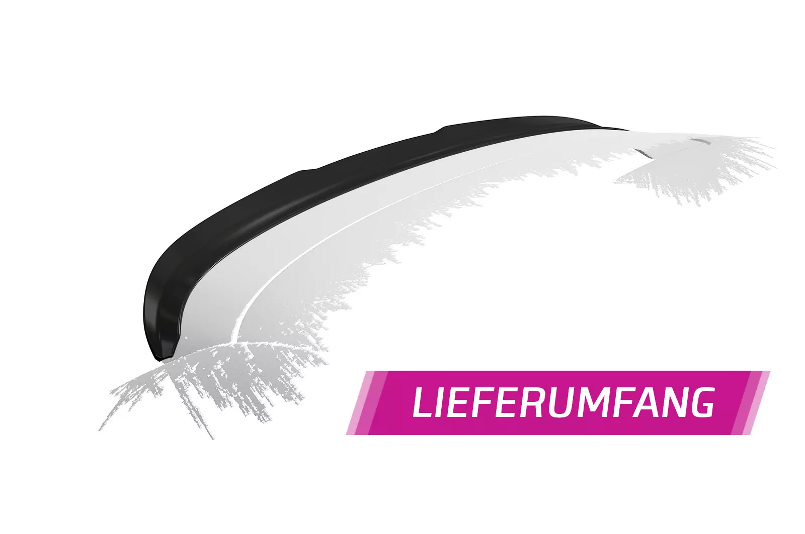 Heckflügel mit ABE für Audi A1 8X Sportback HF790-M Carbon Look (matt)