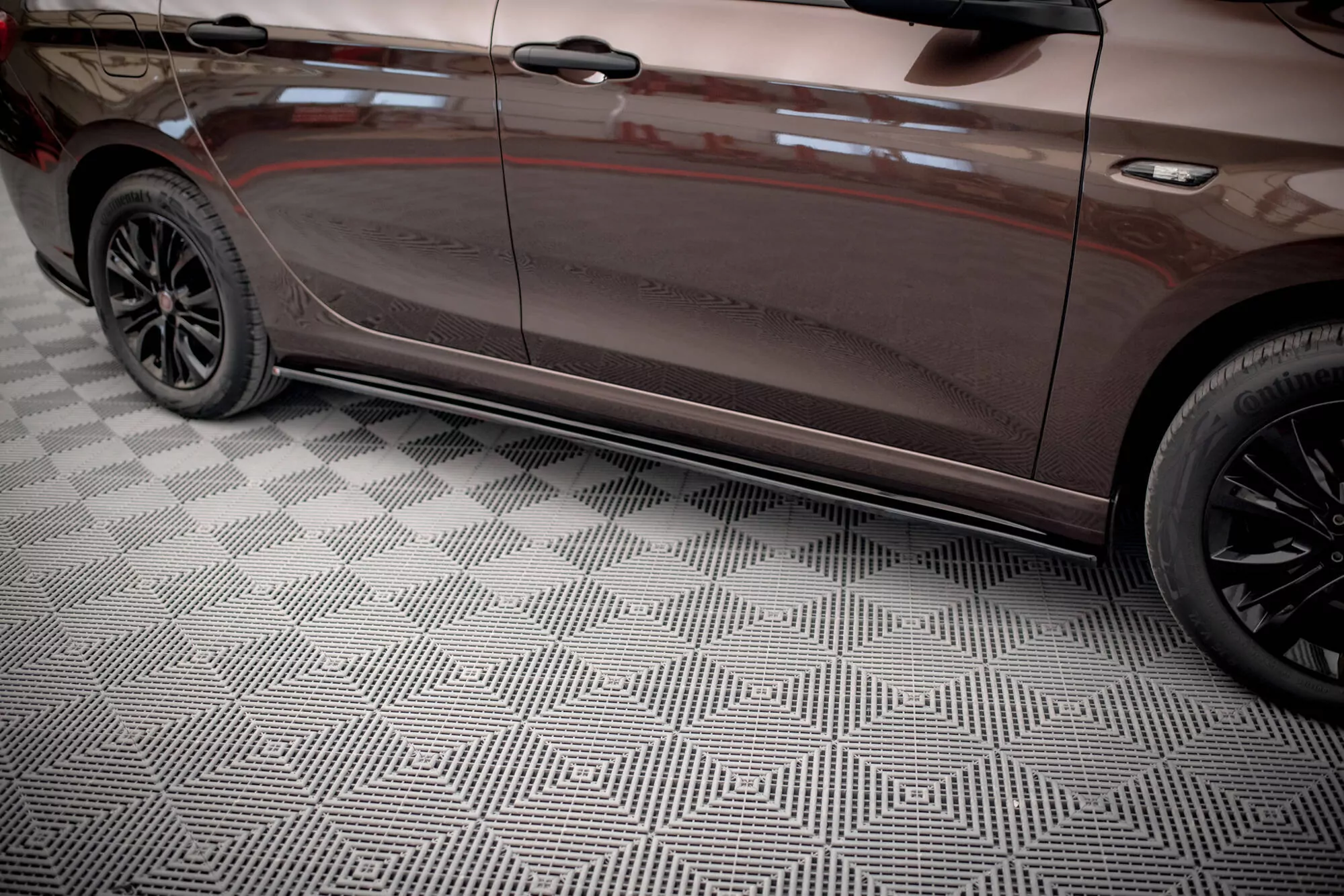 Seitenschweller Ansatz Passend Für Passend Für Fiat Tipo S-Design Schwarz Hochglanz Schwarz Hochglanz