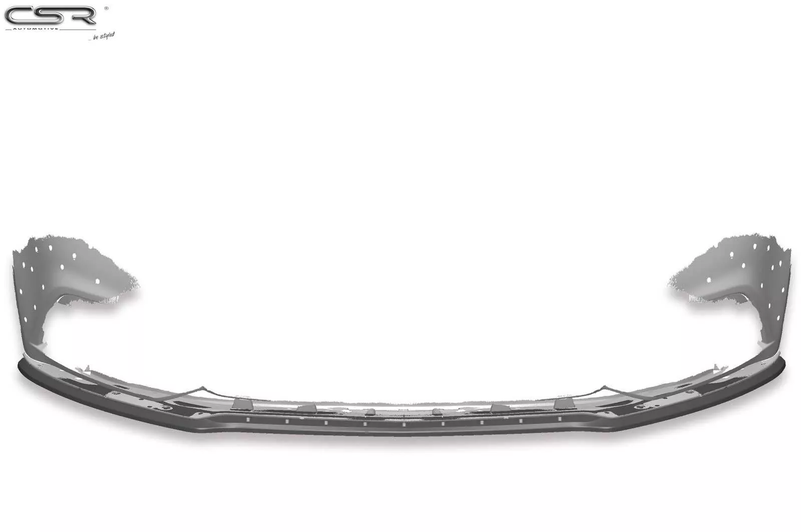 Cup-Spoilerlippe mit ABE für Ford Mustang VI Lackierfreundlich (schwarz matt)