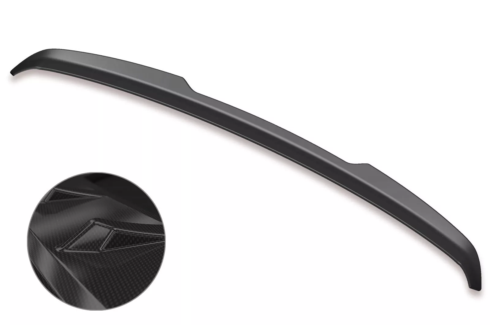 Heckflügel mit ABE für VW Polo IV (9N, 9N2, 9N3) HF613-C Carbon Look Hochglanz