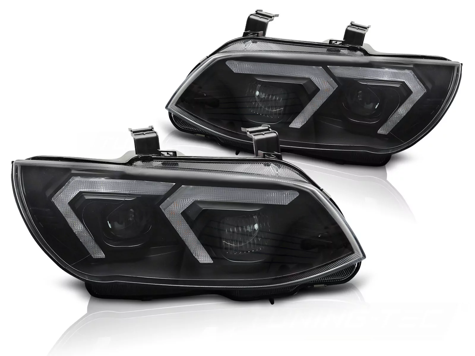 Xenon Headlights Black Fits Bmw E92/e93 Lci 10-13