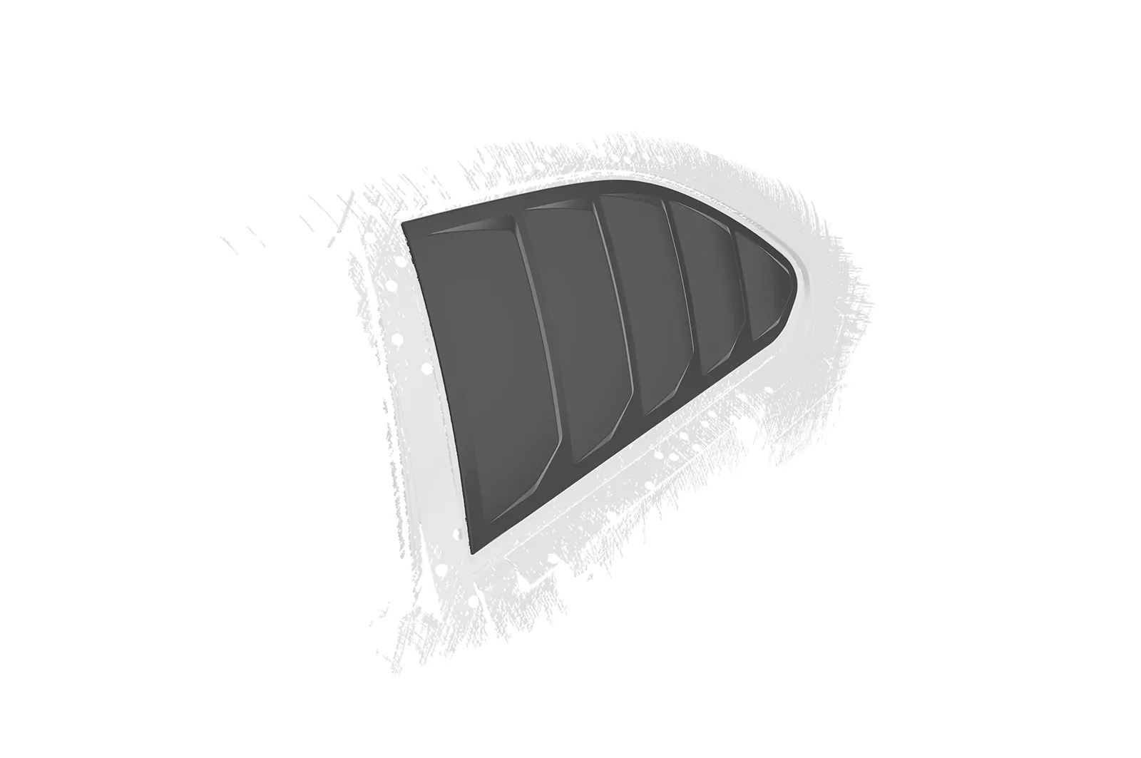 Seitenscheibenblenden für BMW 3er E36 Compact SSB020 Schwarz Strukturiert