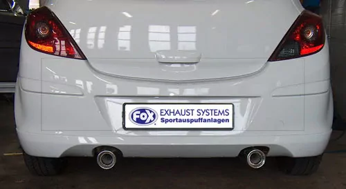 Opel Corsa D - Sportheck und OPC Line  Endschalldämpfer Ausgang rechts/links - 1x90 Typ 13 rechts/links